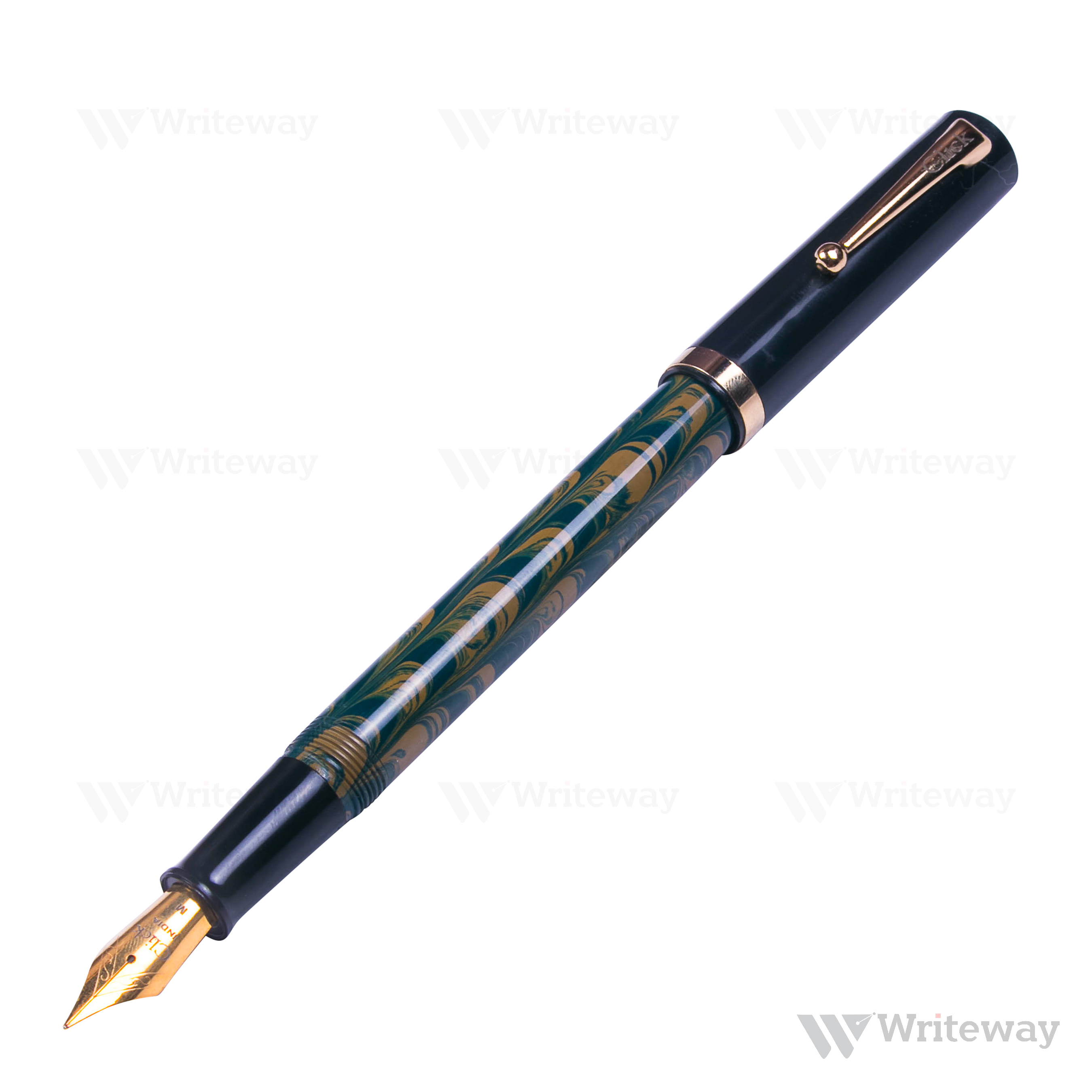 CLICK ORION EBONITE FOUNTAIN PEN OLIVE GREEN